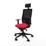 Chaise de Bureau avec Appui-tête Piqueras y Crespo 1D066N1 Rouge