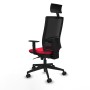 Chaise de Bureau avec Appui-tête Piqueras y Crespo 1D066N1 Rouge