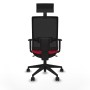 Chaise de Bureau avec Appui-tête Piqueras y Crespo 1D066N1 Rouge