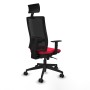 Chaise de Bureau avec Appui-tête Piqueras y Crespo 1D066N1 Rouge