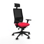 Office Chair with Headrest Piqueras y Crespo 3D066N1 Red
