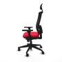 Office Chair with Headrest Piqueras y Crespo 3D066N1 Red