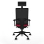 Office Chair with Headrest Piqueras y Crespo 3D066N1 Red
