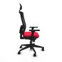 Office Chair with Headrest Piqueras y Crespo 3D066N1 Red