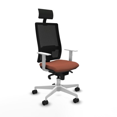 Office Chair with Headrest Piqueras y Crespo 4B026N1 Brown