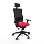 Office Chair with Headrest Piqueras y Crespo 3D066G1 Red