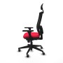 Office Chair with Headrest Piqueras y Crespo 3D066G1 Red