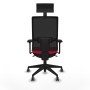 Office Chair with Headrest Piqueras y Crespo 3D066G1 Red