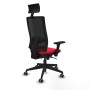 Office Chair with Headrest Piqueras y Crespo 3D066G1 Red