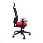Office Chair with Headrest Piqueras y Crespo 3D066G1 Red