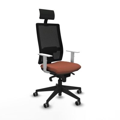 Office Chair with Headrest Piqueras y Crespo 4B066G1 Brown