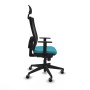 Office Chair with Headrest Piqueras y Crespo 1D066G1 Turquoise