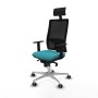 Office Chair with Headrest Piqueras y Crespo 1D086G1 Turquoise