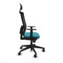 Chaise de Bureau avec Appui-tête Piqueras y Crespo 1D066N1 Turquoise