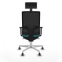 Office Chair with Headrest Piqueras y Crespo 1D026G1 Turquoise