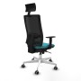 Office Chair with Headrest Piqueras y Crespo 1D026G1 Turquoise
