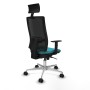 Chaise de Bureau avec Appui-tête Piqueras y Crespo 1D086N1 Turquoise