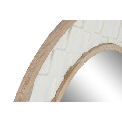 Miroir mural Home ESPRIT Blanc Naturel Scandi