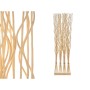 Folding screen MJ84091-W Natural Willow wood 50 x 182 x 13 cm 4 Bouquets