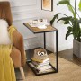 Side table Confortime Brown Black 40 x 25 x 50 cm (3 Units)