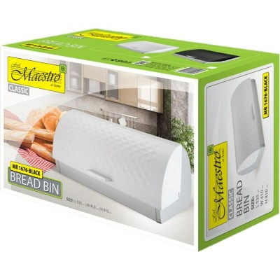 Corbeille à Pain Feel Maestro MR-1676-WHITE Blanc Acier inoxydable (1 Unité)