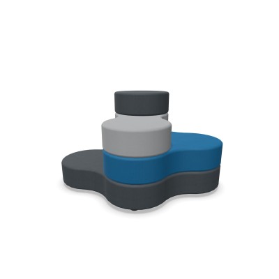 Pouf convertible Nowy Styl 2SX3066 Bleu
