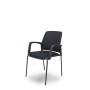 Reception Chair Foröl 4519PTNM840B840 Black 4 Units