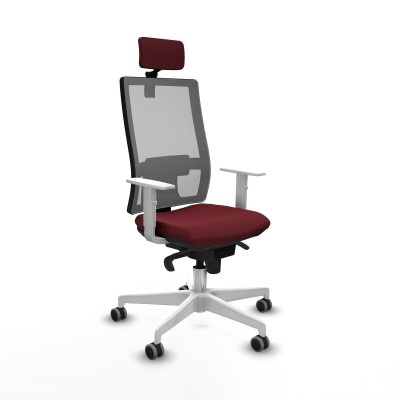 Chaise de Bureau Piqueras y Crespo 4B026G2 Bordeaux