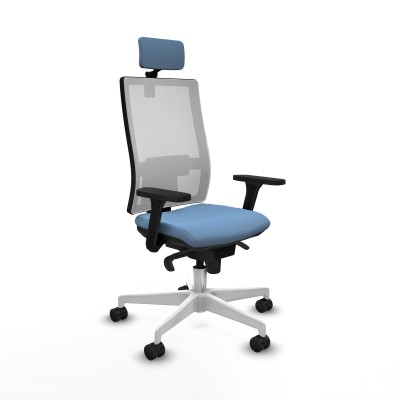 Chaise de Bureau Piqueras y Crespo 3D026N2 Bleu ciel