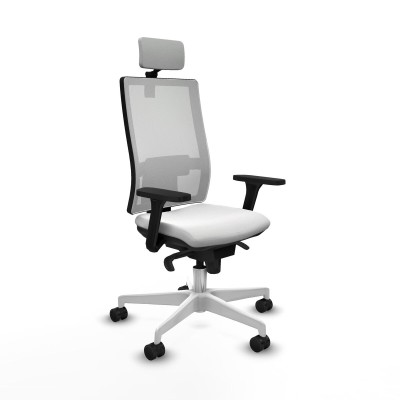 Chaise de Bureau Piqueras y Crespo 3D026N2 Blanc