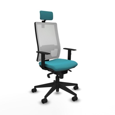 Chaise de Bureau Piqueras y Crespo 1D066N2 Turquoise