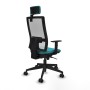 Chaise de Bureau Piqueras y Crespo 1D066N2 Turquoise