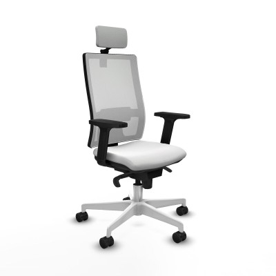 Chaise de Bureau Piqueras y Crespo 2D026N2 Blanc