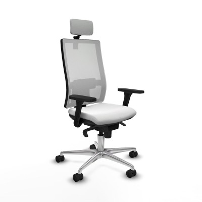 Chaise de Bureau Piqueras y Crespo 3D086N2 Blanc