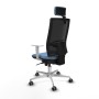 Chaise de Bureau Piqueras y Crespo 4B086G2 Bleu ciel