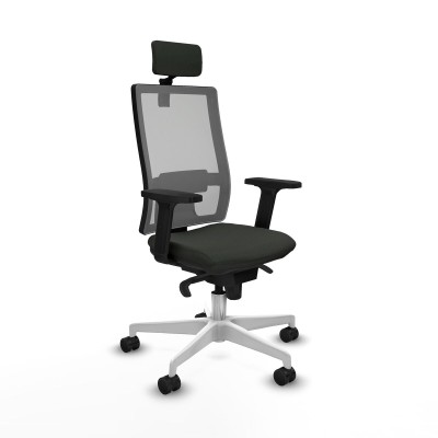 Chaise de Bureau Piqueras y Crespo 2D026N2 Noir