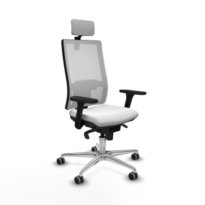 Chaise de Bureau Piqueras y Crespo 3D086G2 Blanc