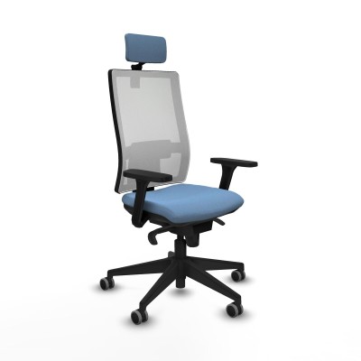 Chaise de Bureau Piqueras y Crespo 3D066G2 Bleu ciel
