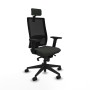 Chaise de Bureau Piqueras y Crespo 2D066N2 Noir