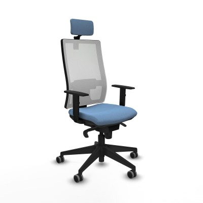 Chaise de Bureau Piqueras y Crespo 1D066G2 Bleu ciel