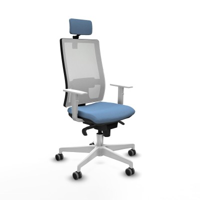 Chaise de Bureau Piqueras y Crespo 4B026G2 Bleu ciel