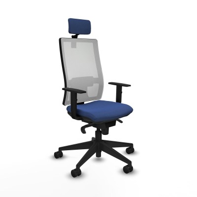 Chaise de Bureau Piqueras y Crespo 1D066N2 Blue marine