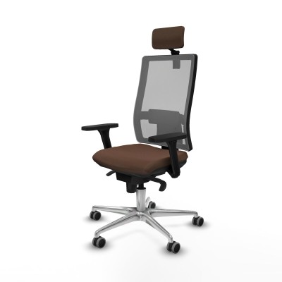 Chaise de Bureau Piqueras y Crespo 3D086G2 Brun foncé