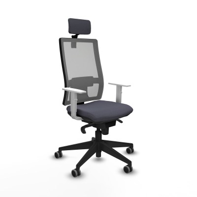 Chaise de Bureau Piqueras y Crespo 4B066G2 Gris foncé