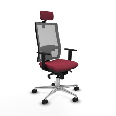 Chaise de Bureau Piqueras y Crespo 1D086N2 Bordeaux