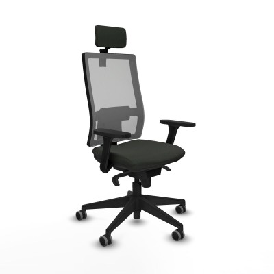 Chaise de Bureau Piqueras y Crespo 3D066G2 Noir