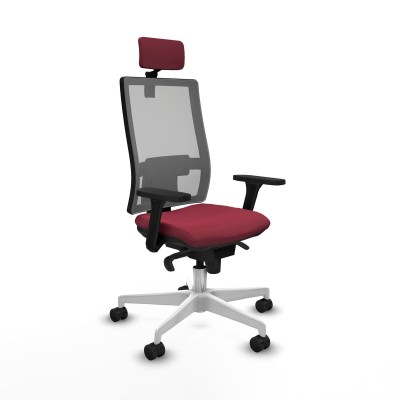 Chaise de Bureau Piqueras y Crespo 3D026N2 Bordeaux