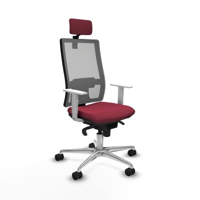 Chaise de Bureau Piqueras y Crespo 4B086N2 Bordeaux