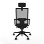 Chaise de Bureau Piqueras y Crespo 1D066N2 Noir