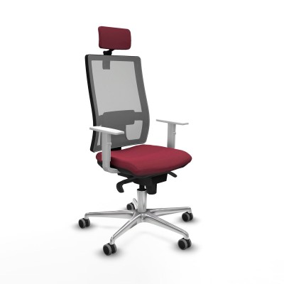 Chaise de Bureau Piqueras y Crespo 4B086G2 Bordeaux